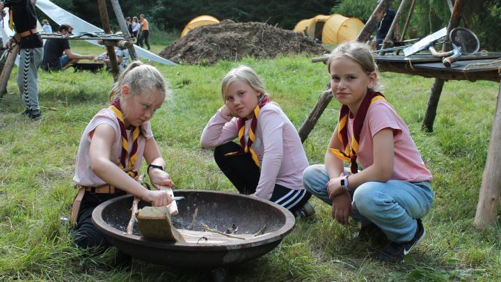 Minier hos Trelleborg Spejderne